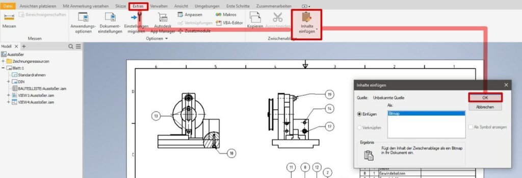 QR-Code mit Word erstellen und in Ihren technischen Zeichnungen einfügen. Anleitung Inventor Froschhäuser