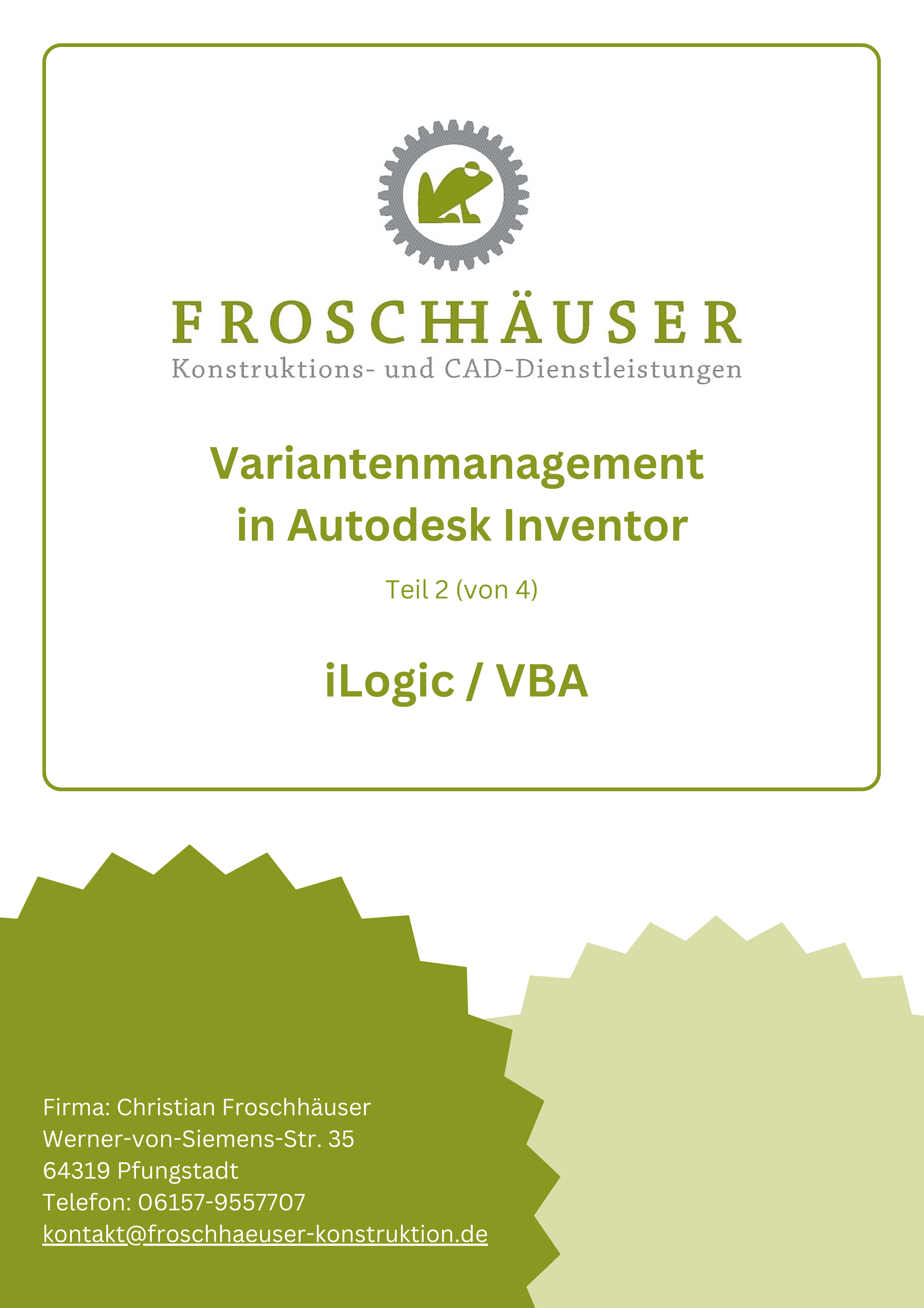 Variantenmanagement in Autodesk Inventor Teil 2: iLogic / VBA