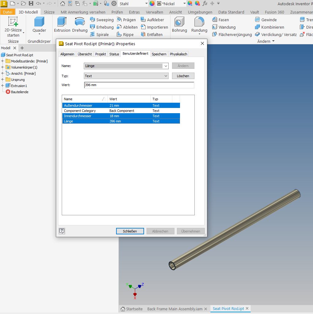 Inventor-Quick-Hack Nr.8 - Parameter in der Stückliste verwenden