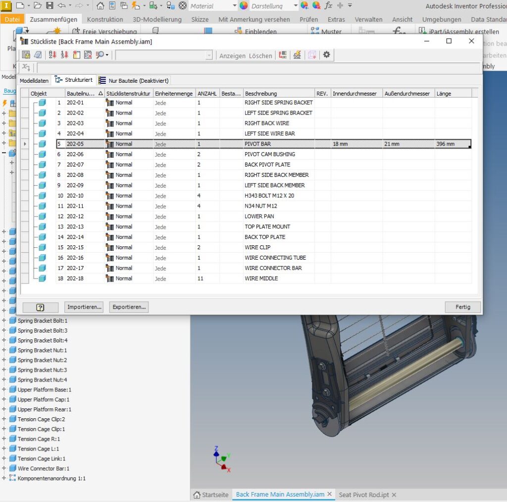 Inventor-Quick-Hack Nr.8 - Parameter in der Stückliste verwenden